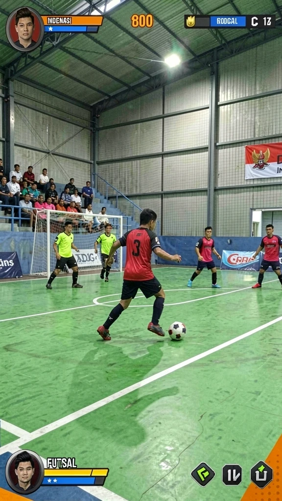 Tampilan pemandangan menakjubkan dari dunia game 2757.