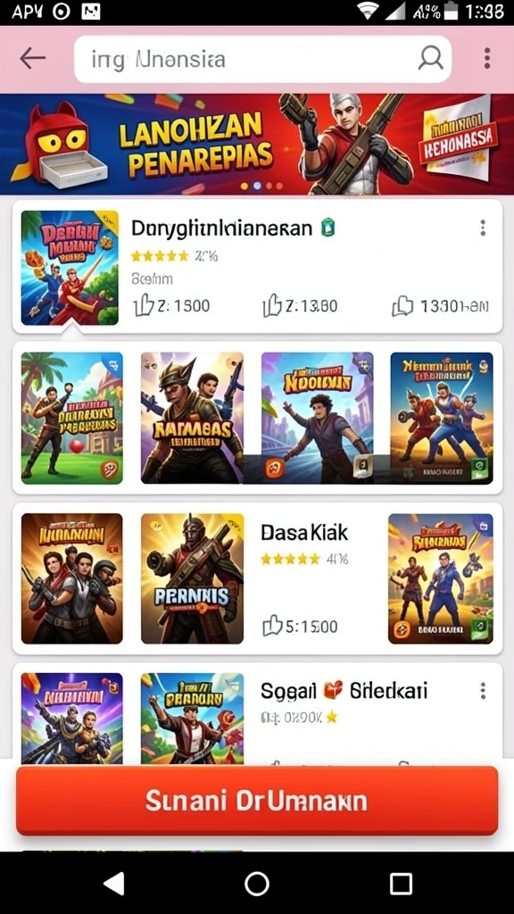 Screenshot menunjukkan tampilan awal game yang menarik.