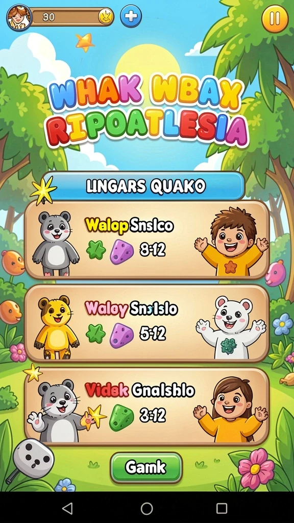 Screenshot menampilkan leaderboard yang memperlihatkan skor pemain terbaik.