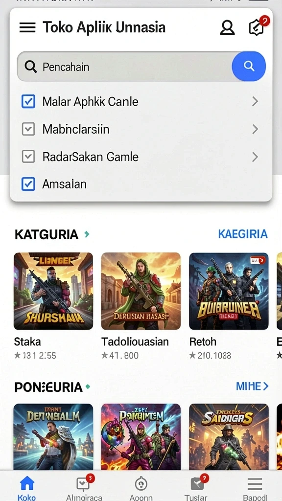 Tampilan antarmuka yang ramah pengguna.