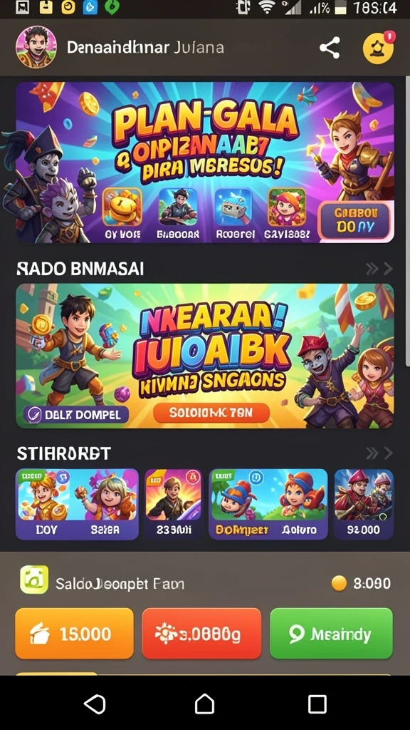 Screenshot menunjukkan karakter-karakter unik dalam permainan.