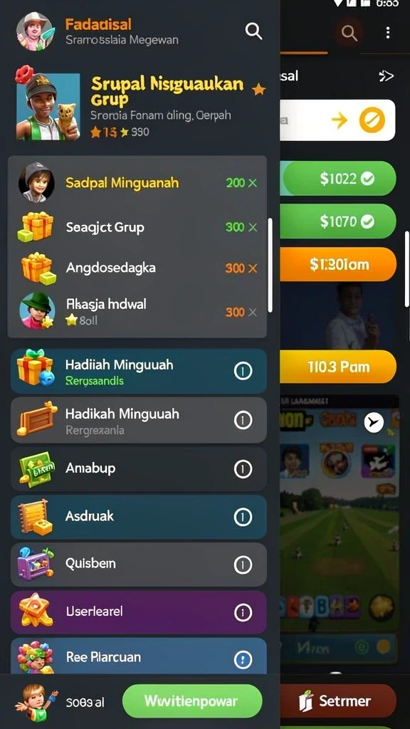 Berbagai karakter yang dapat dipilih sesuai keinginan.