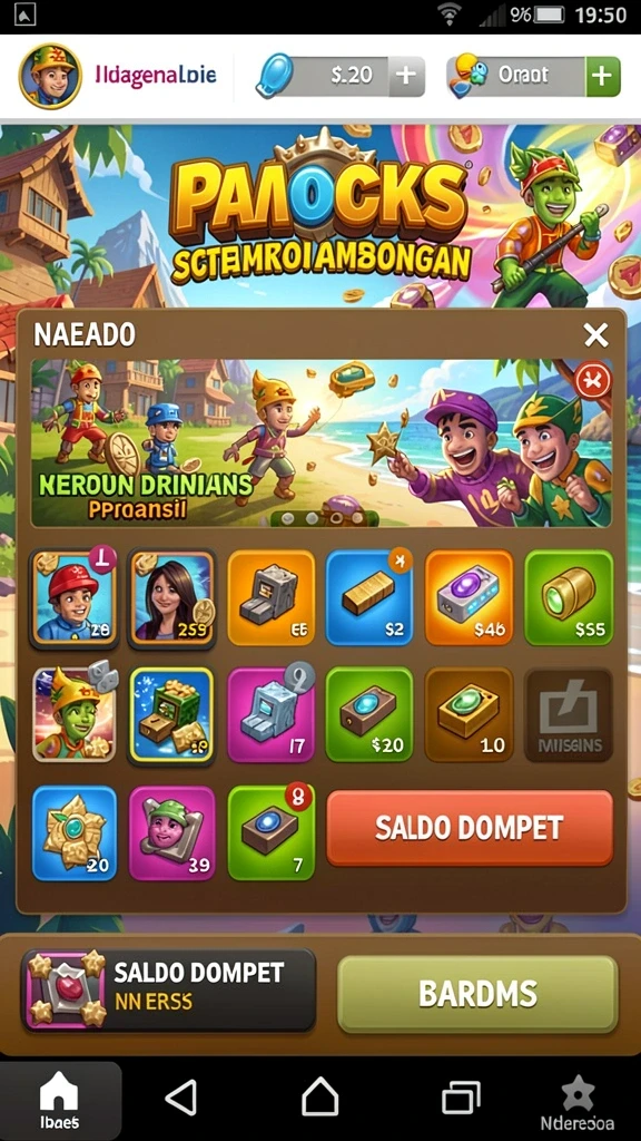 Tampilan gameplay yang dinamis dan penuh aksi.
