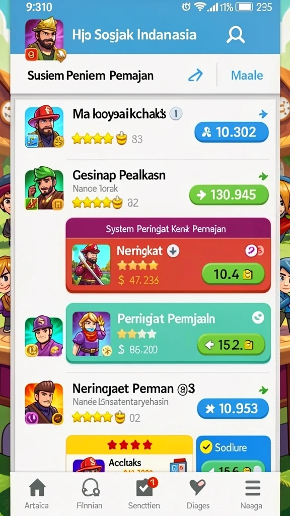 Menu navigasi yang mudah digunakan dan intuitif.