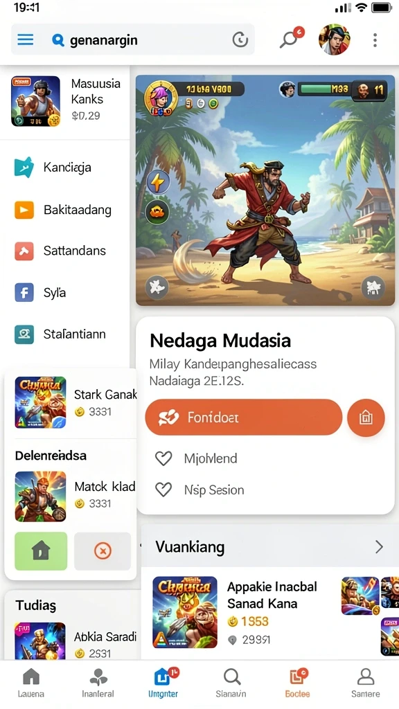 Antarmuka pengguna yang menarik dan intuitif.