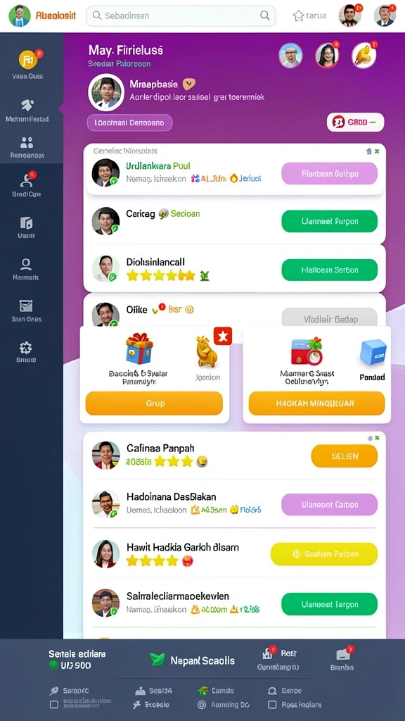 Fitur komunitas untuk berbagi tips dan strategi.