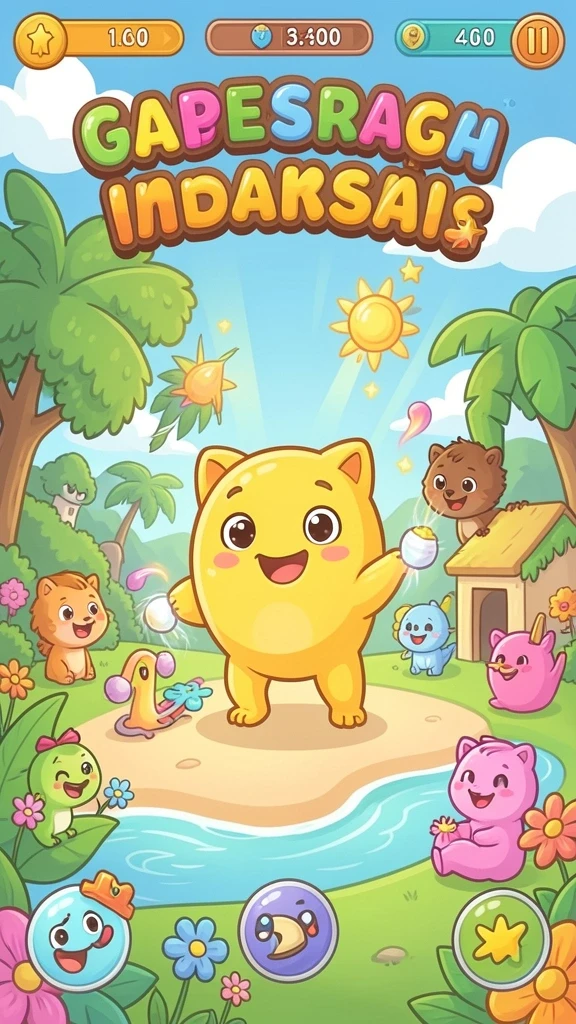 Screenshot tampilan awal game FORWIN77 yang menarik.