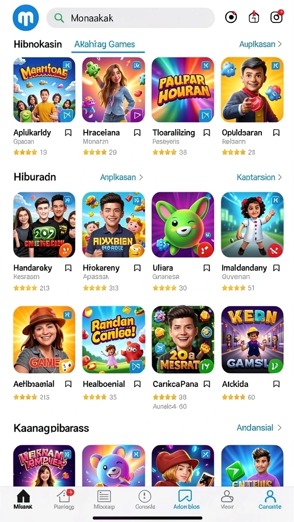 Screenshot tampilan utama aplikas GOJEKVIP.
