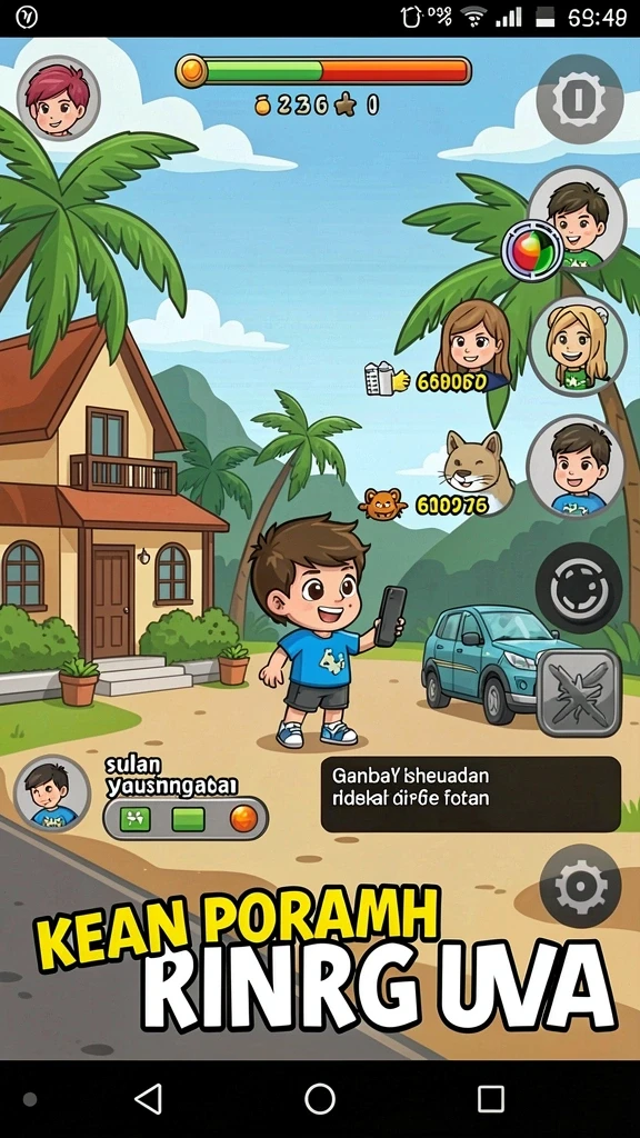 Grafis yang memukau dan detail karakter yang menawan.
