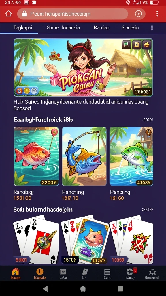 Beragam pilihan permainan yang selalu diperbarui.