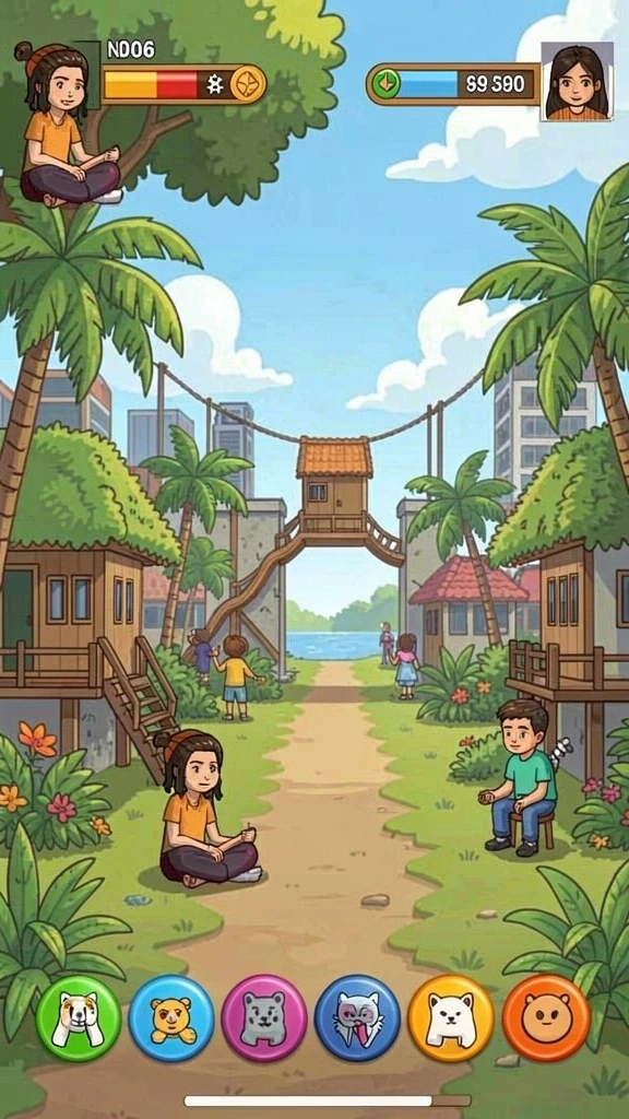 Bergabung dengan teman-teman di mode multiplayer.