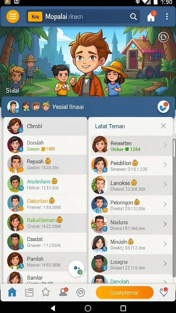 Tampilan antarmuka yang menarik dan mudah digunakan.