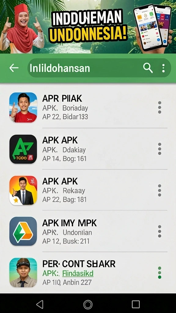 Screenshot mode permainan yang beragam.