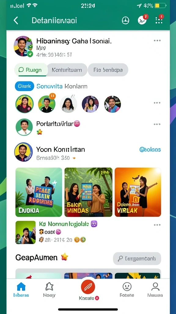 Tangkapan layar aksi seru dalam permainan.