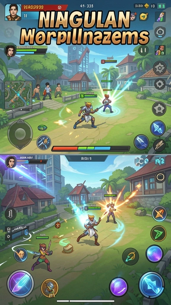 Screenshot menunjukkan fitur mode multiplayer yang seru.
