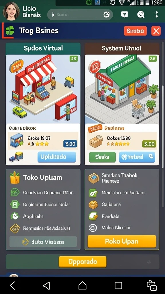Visualisasi karakter menarik yang dapat dipilih pemain.