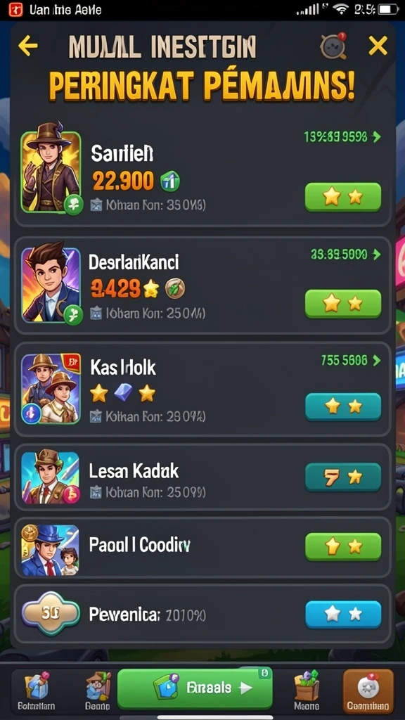 Screenshot menunjukkan tampilan menu utama RUBAH4D yang menarik.