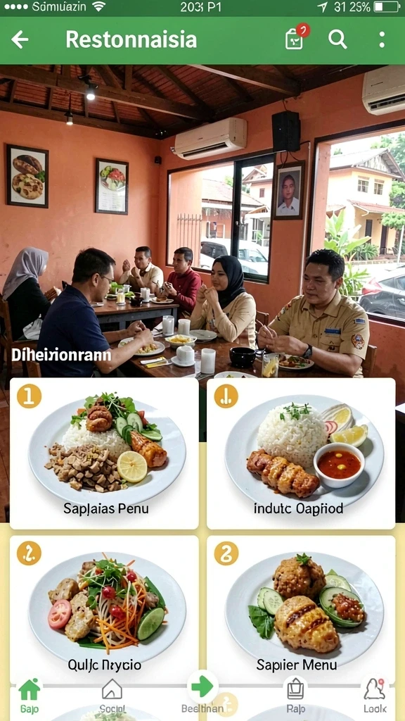 Antarmuka pengguna yang menarik dan mudah digunakan.