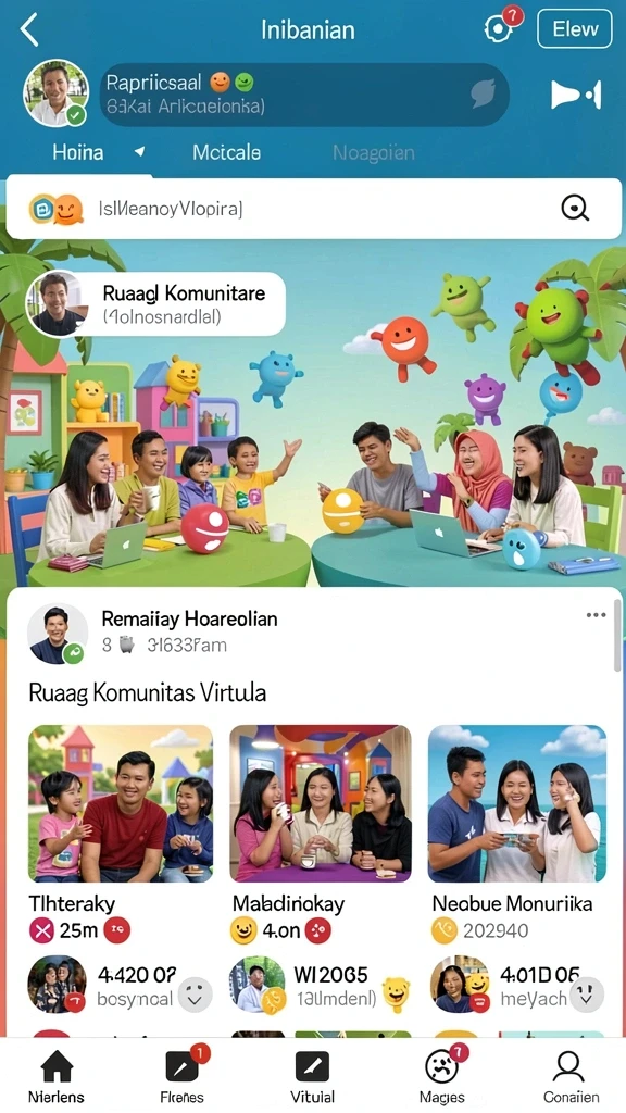 Tampilan antarmuka permainan yang menarik.