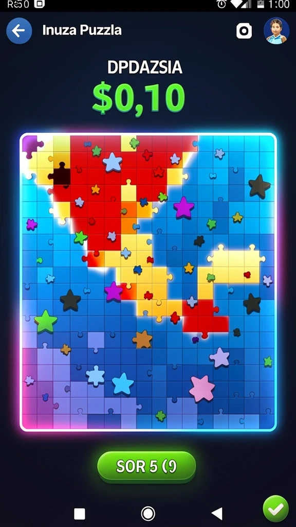 Tampilan level pertama yang penuh warna dan menarik.