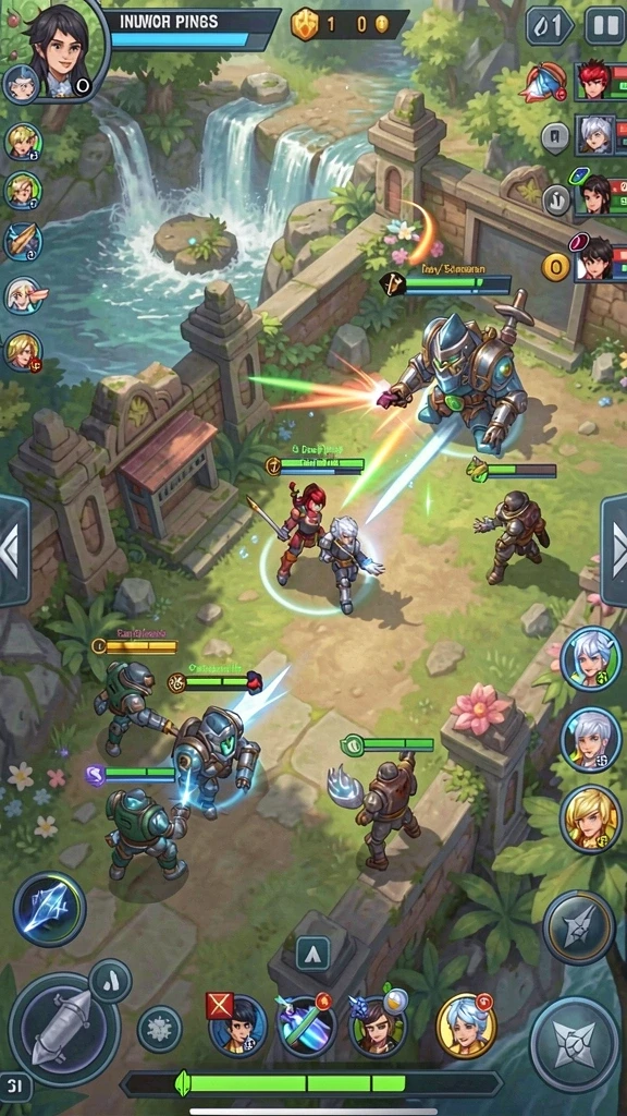 Fitur multiplayer yang memungkinkan bermain dengan teman.