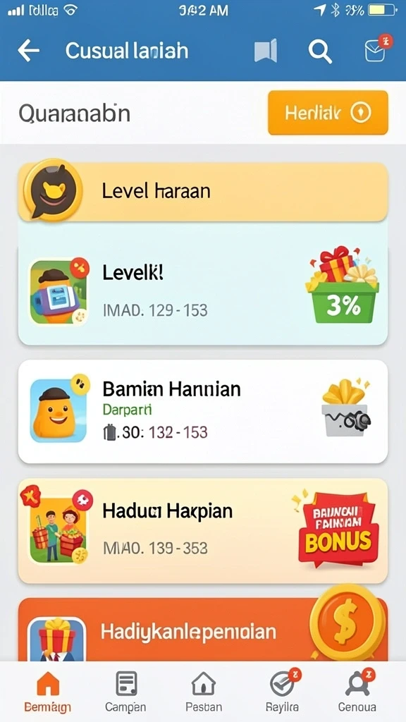 Tampilan antarmuka yang menarik dan modern.